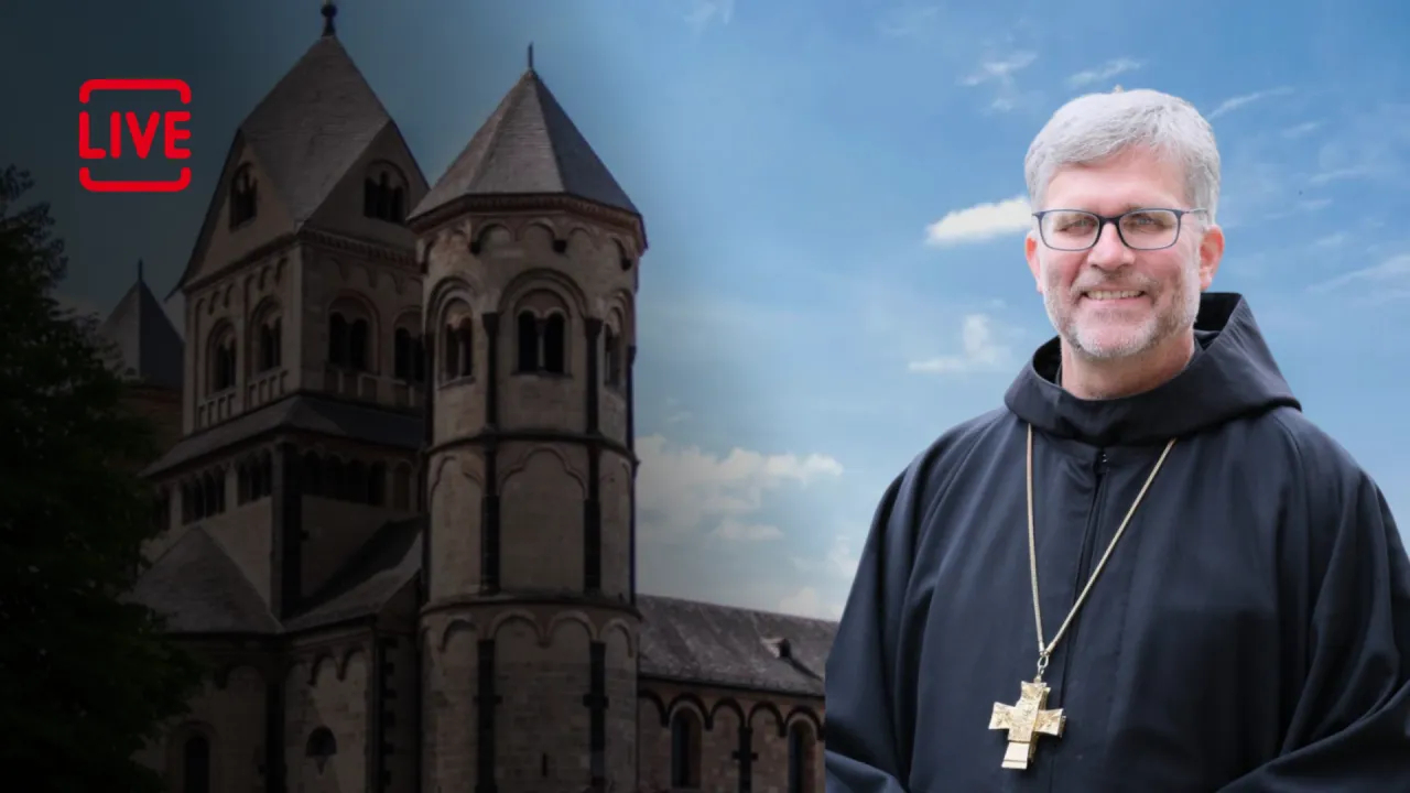 Heilige Messe und Benediktion von Abt Mauritius in Maria Laach